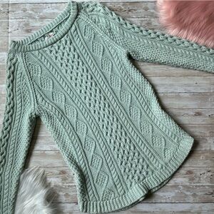 L.L. Bean Women’s Signature Cotton Fisherman Tunic Sweater | XS | EUC